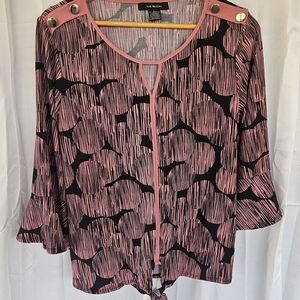 Liz McCoY Pink and Black Women's Top​